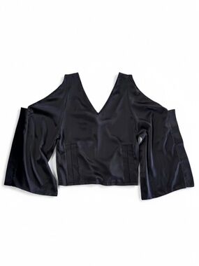 DELPHINE MURAT VINTAGE - KIMONO SHIRT - SATIN -  NUDE SHOULDERS - XXS